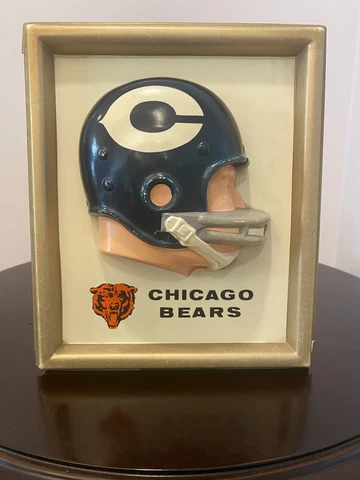 1965 Chicago Bears NFL Technigraph Helmet Plaque Vintage (No Back Card) Cover