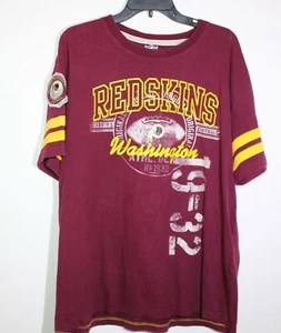 NFL Washington Redskins Mens 3/4 Sleeve T-Shirt Red - Picture 1 of 6