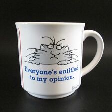 Vintage Sandra Boynton Cat Mug Everyone Entitled To My Opinion RPP Products