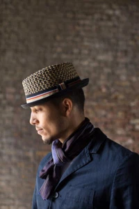 Dasmarca MAX summer diamond crown lightweight porkpie hat - Picture 1 of 12