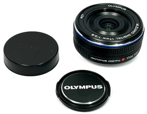 Olympus M.Zuiko Digital 17mm f/2.8 Pancake Micro 4/3 Lens Black #1113 - Picture 1 of 7