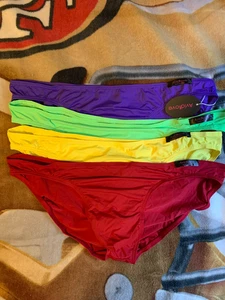 "NEU" Herren Nylon Höschen Bikini 4 Paar Mehrfarbig Größe XL - Bild 1 von 20