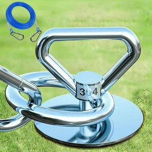 Dog Tie Out Cable and Stakewith 30FT Heavy Duty Cable360° Swivel Run Anchor -... - Picture 1 of 5