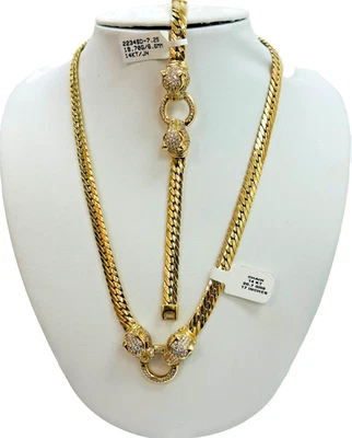 PANTERS ОЖЕРЕЛЬЕ И БРАСЛЕТ 14K ЗОЛОТО - Изображение 1 из 4