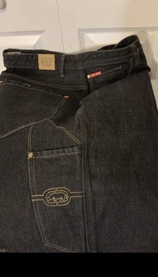 Pantalones Cortos Ecko Unltd Para Hombres Talla 42 De Colección Y2K Ajuste Suelto Denim Azul Foto 1 de 4