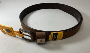 Carhartt Cintura da donna in pelle pieno fiore con sella marrone, 1,25 pollici Taglia XL - NUOVO - Foto 1 di 3