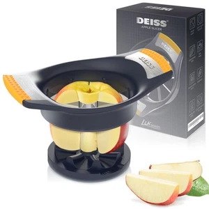 LUX 4.25 Inch Apple Slicer and Corer with Cutting Base, Stainless Steel 8-Sli... - Bild 1 von 9