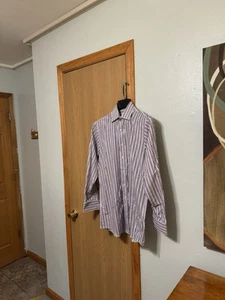 Michael Michael Kors Size 15 32/33 w/Stripes Button-Front Dress Shirt - EUC - Picture 1 of 4