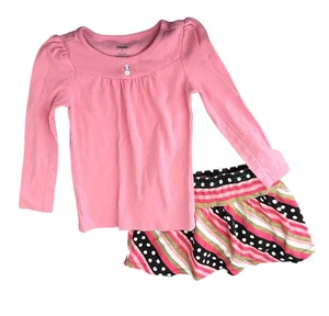 Gymboree Girls Size 4 Star of the Show Outfit Set Skirt Skort Long Sleeve Top - Picture 1 of 10