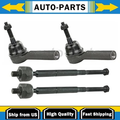 Front Inner Outer Steering Tie Rod End 4PCS For 2009-2017 Jeep Compass 2.0L - Image 1 of 4