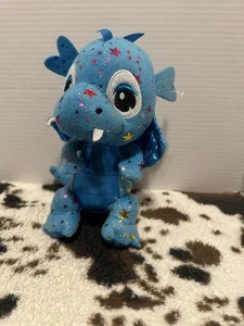 Blue Sparkly Star Dragon Plush Toy, Collectible Plush Toy - Picture 1 of 7