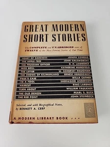 Bennett A. Cerf GREAT MODERN SHORT STORIES The Modern Library #168 c.1942 HC/DJ - Bild 1 von 11