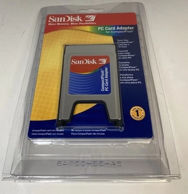 New SanDisk CompactFlash PC Card Adapter New in Box - Image 1 of 3