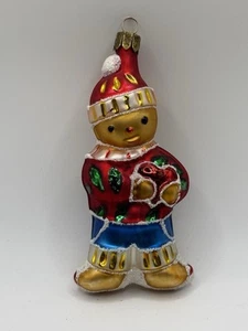 Adorno de vidrio soplado Waterford Gingerbread Boy - Imagen 1 de 4
