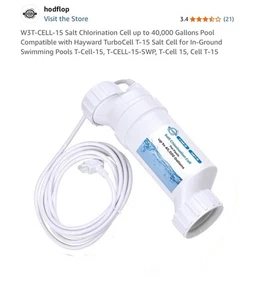W3T-CELL-15 Salt ChIorination Cell up to 40,000 Gallons Pool Compatible with ... - Picture 1 of 6
