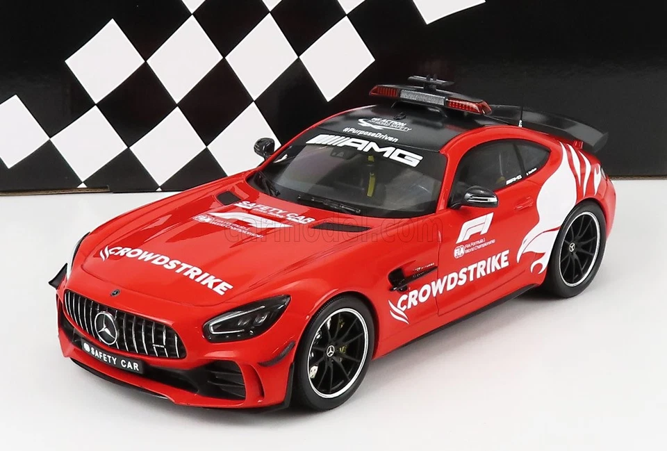 1/18 MINICHAMPS - MERCEDES BENZ - GT-R AMG V8 F1 SAFETY CAR CROWDSTRIKE 15503609 - Immagine 1 di 1