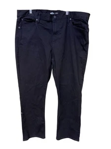 Pantalones de trabajo informales negros 40x30 de pierna recta para hombre M03 I - Imagen 1 de 3
