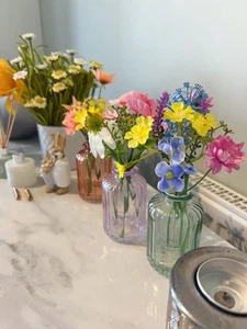 NEXT Multi Artificial Bright Flowers -Set Of 3 - Easter 🐣 Spring 🌼 - Picture 1 of 11