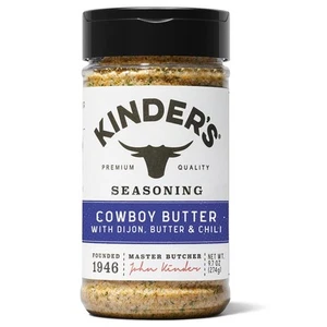 Condimento de mantequilla de vaquero Kinders 9,7 oz mantequilla gourmet ajo mezcla de hierbas - Imagen 1 de 5