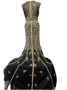 Tiffany Kleid Stil 16276 schwarz und gold 6 verändert - Bild 1 von 12