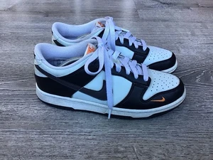 Nike Dunk Low GS Size 6.5 Y Women’s 8 Black Grey Mandarin FN7784-001 Sneakers - Picture 1 of 13