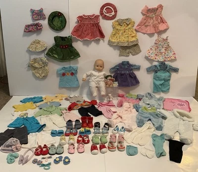 AMERICAN GIRL PLEASANT COMPANY BITTY BABY DOLL BEAR & HUGE LOT OF CLOTHES SHOES - Image 1 of 4
