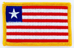 PARCHE Parche BANDERAS bandera Liberia bandera bandera 7x4,5cm - Imagen 1 de 1
