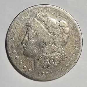1884 S Morgan Silber Dollar Stichtag - Bild 1 von 2