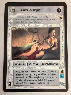 Princess Leia Organa OVERSIZED promo [Near Mint] star wars ccg (slave Leia) - Image 1 of 3