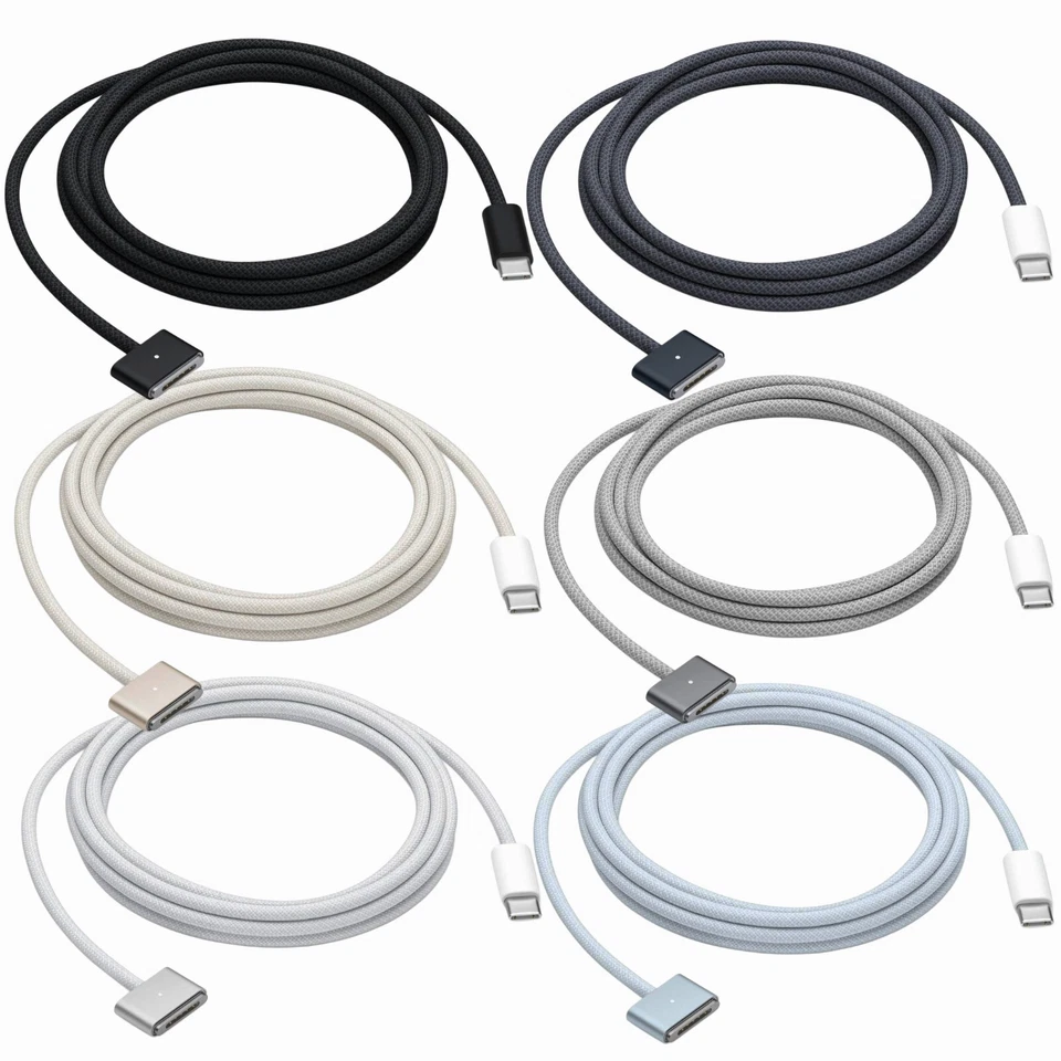 New 2m Apple USB-C To MagSafe 3 Fast Charging Cable 140W In All Colour MacBook - Image 1 of 1