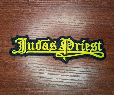 Judas Priest Band Patch Heavy Metal Rock Punk Music Embroidered Iron On 1.5x5.25 - Image 1 of 3