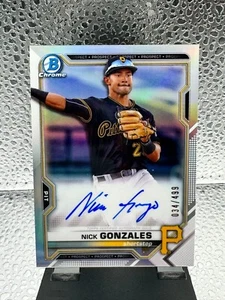 2021 Bowman Chrome Nick Gonzales Auto Refractor /499 - Picture 1 of 1