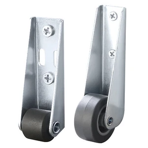 2Pcs Caster Wheels Long Bracket Directional Wheel Side Mount Casters Smooth Move - Picture 1 of 14