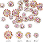 18 Color Gold Flower Claw Sew on Glass Rhinestones Clothes Sewing Decoration Gem