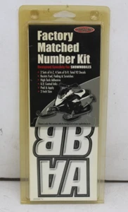 *New* Factory Matched Numbers Letters - 2 Sets - White/Black - Part # WHBLK500 - Bild 1 von 3