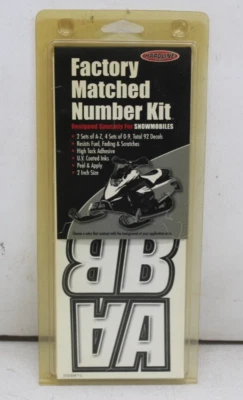 *New* Factory Matched Numbers Letters - 2 Sets - White/Black - Part # WHBLK500 - Image 1 of 3