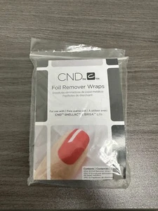 CND Foil Remover Wraps To Use With Shellac & Brisa Lite - 4 packs FREE SHIPPING! - Picture 1 of 1