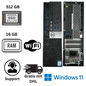 Dell Optiplex 3050 SFF | Office PC | i5-7500 16GB RAM 512GB SSD Windows 11 🚀 - Bild 1 von 1