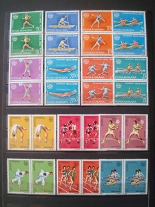 ROMANIA MNH** (2x) 6 SETS OLYMPIC FOOTBALL / 3 SCANS - Photo 1/3