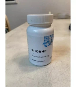 FRESH NEW SEALED Thorne Research Zinc Picolinate 30mg 60 Caps FREE SHIPPING - Picture 1 of 1