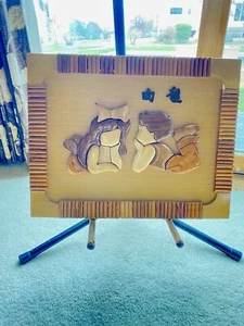 Vintage Handmade Wooden Carved "Children at Play “ in a Wooden Frame RARE Unique - Picture 1 of 5