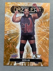 2023 Upper Deck AEW Keith Lee #DZ-34 Orange Dazzlers Blaster Exclusive - Picture 1 of 2