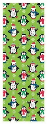 PAPERCRAFT Premium Christmas Wrapping Paper - Cute Penguins 35 Sq. Ft.