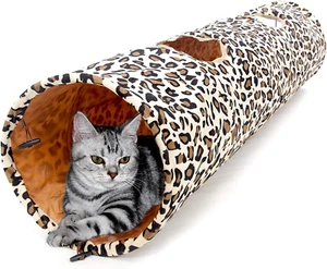 Cat Toys Collapsible Tunnel Dog Tube Fat Cat Rabbits Dogs Length 51" Diameter12" - Picture 1 of 12