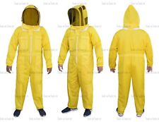 1YELLOW THREE LAYERS MESH ULTRA BEEKEEPING SUIT BEE VENTILATED COOL AIR X-LARGE