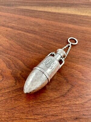 Tiffany & Co Aesthetic Sterling Silver Hand Hammered Perfume Bottle Chatelaine • 850.43$