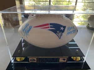 Curtis Martin Signed New England Patriots Logo Football with HOF AND ROY INSCRIP - Picture 1 of 11