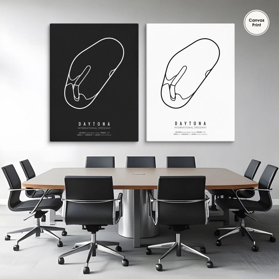 Daytona Motor Speedway, Nascar Racetrack, Nascar Wall Art, Racetrack Wall Art - Image 1 of 1