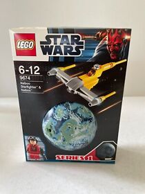 Star Wars LEGO 9674 Naboo Starfighter & Naboo SERIES 1 New + Original Packaging (B012)