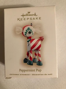 2007 Hallmark Peppermint Pup Ornament in Box - Picture 1 of 4